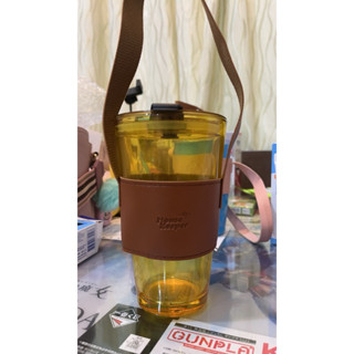 妙管家HouseKeeper>> 手提玻璃晶靚杯 (HKGB-7280YL) 500ml