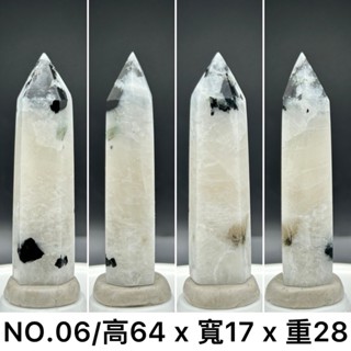 【VAZASAR】24H 嚴選 天然 黑月光石 黑碧璽 月光石 晶柱 稜柱 擺件 婚禮小物