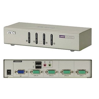 隔日到貨寶弘】ATEN 4埠 USB KVM多電腦切換器(CS74U) 一組VGA可管理4臺USB VGA介面的電腦