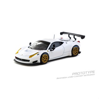 【預購2025年5月】TARMAC WORKS 1/64 法拉利 458 Italia GT3 White 東海模型