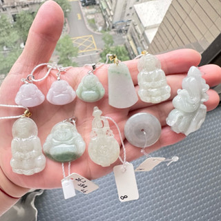 🧚‍♀️旺小妞🧚‍♀️天然A貨翡翠通孔吊墜 白菜吊墜 佛公 觀音