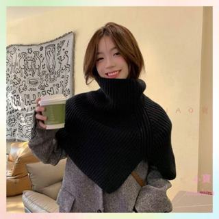 實拍 免運💛開叉圍脖 高領圍脖 秋冬披肩 韓版披肩 針織圍巾 防寒圍脖 保暖圍脖 套頭圍脖 毛線圍脖 不規則圍脖 圍巾