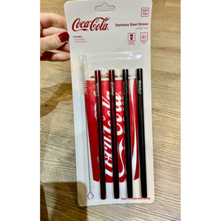 美國帶回 可口可樂Coca Cola 不鏽鋼吸管