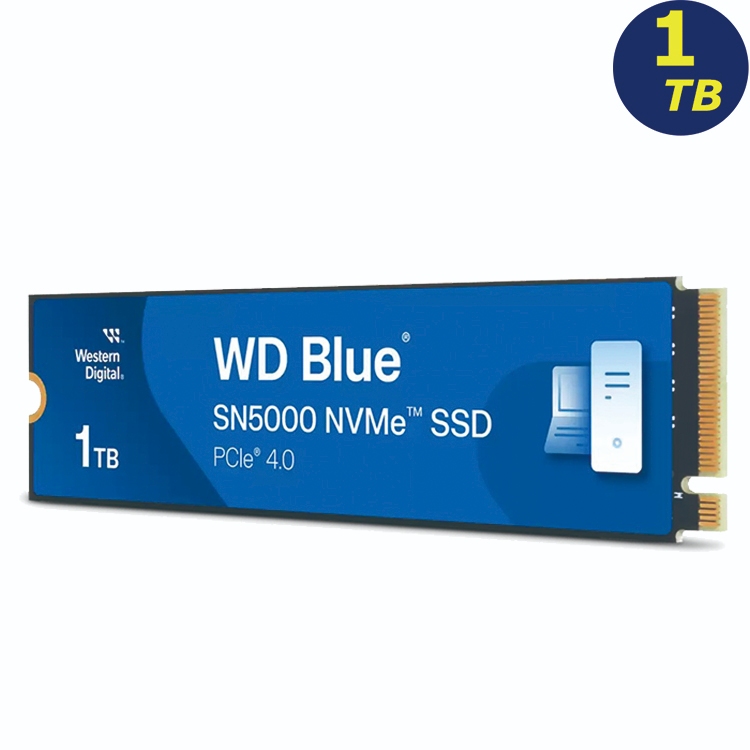 WD BLUE 1TB SN5000 PCIE 4 2280 Nvme PCIE SSD WDS100T4B0E 公司貨