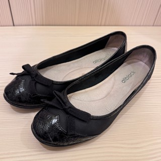 ALL BLACK 蝴蝶結綁帶真皮平底娃娃鞋 真皮 蝴蝶結 綁帶 娃娃鞋 allblack