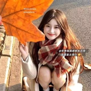 👍臺灣發貨👍 冬日新年聖誕圍巾 女生男生聖誕交換禮物實用 復古羊絨針織防風披肩 新年學生圍脖頸圍 聖誕節 送女朋友的禮物