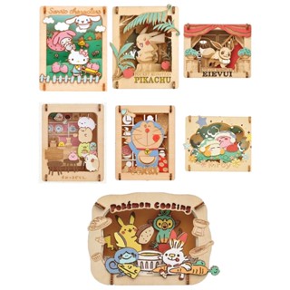 [小樂]蝦皮代開發票日版 ensky pokemon 卡娜赫拉 皮卡丘 依布 哆拉夢 星之卡比 紙劇場 拼圖 紙雕