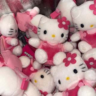 日本限定Hello Kitty中古絕版老料小書包