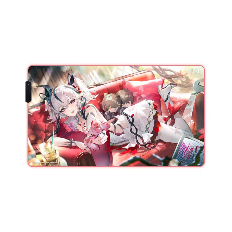 【預購】鳴潮官方周邊  椿 RGB發光滑鼠墊