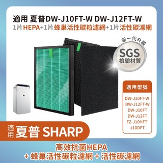 抗菌材質適用Sharp夏普DW-J10FT-W DW-J12FT-W空氣清淨除濕機FZ-J10HFT J10DFT三片裝