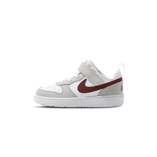 Nike Court Borough Recraft HF 小童 白灰咖 魔鬼氈 透氣 休閒鞋 FZ4521-100