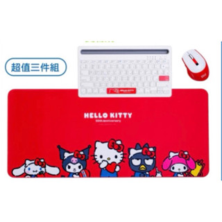屈臣氏 我的Hello Kitty 時代 Hello Kitty 好好玩鍵盤滑鼠組 三件組 蠟筆小新 無線鍵盤組