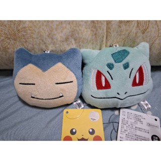 全新商品 正版授權雷標 樂玩多 Pokémon 寶可夢-大臉卡比獸/大臉妙娃種子 吊飾娃娃 約8公分 現貨