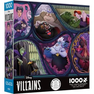 預購1000片💜空運💜美國迪士尼 Villains 烏蘇拉 壞皇后 黑魔女 拼圖 桌遊 Jigsaw Ceaco 教具