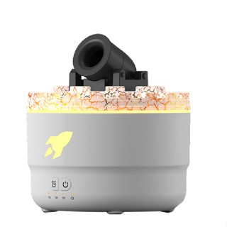 臺灣現貨（隔日出貨）【精靈工廠】炮臺超聲波七彩香薰機 小夜燈 精油擴香機 二色任選 香氛機 加濕器