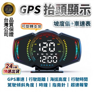 🔥【臺灣14H現貨】2025新款改裝HUD抬頭顯示器 GPS HUD 坡度儀 大字體 車速表 測速提醒 行車安全 G18