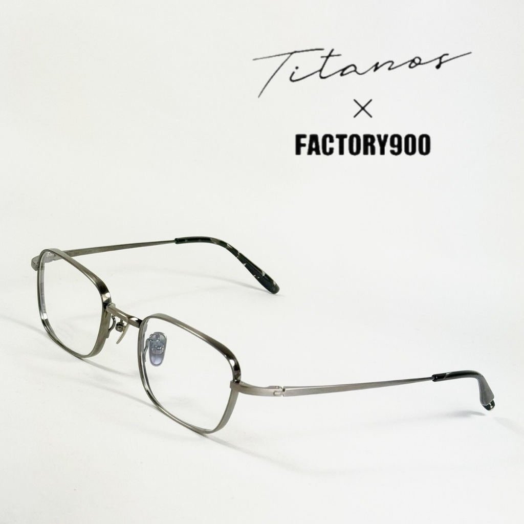 【FACTORY900 x TITANOS 限定聯名款】帝王鈦｜純鈦｜高度近視適用｜日本青山眼鏡｜MF004【唯光眼鏡】