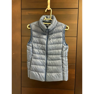 Uniqlo 優衣庫 藍色特級極輕羽絨背心外套 女裝M號