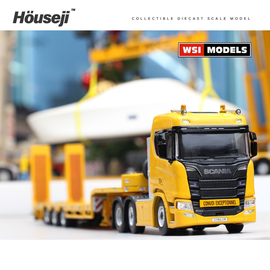 《現貨》1/50 WSI Premium Line; SCANIA R 平板卡車模型 04-2208 卡車