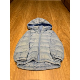 【二手】Uniqlo 羽絨衣 100cm 淺藍(原價1490)