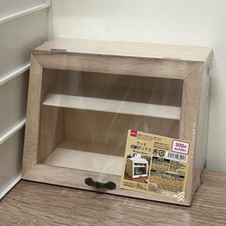 大創代購｜木製品 附蓋梯形 展示盒 公仔收納盒 居家收納 DAISO
