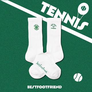 BEST FOOT FRIEND / BFF襪 TENNIS 刺繡網球 長襪【PS中壢】