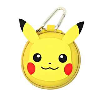日本 精靈寶可夢 皮卡丘 硬殼圓形收納包 收納盒 Pokemon 神奇寶貝【時時購-居家生活選物店】