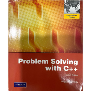 《Problem Solving with C++》ISBN:0273752189│Pearson Education