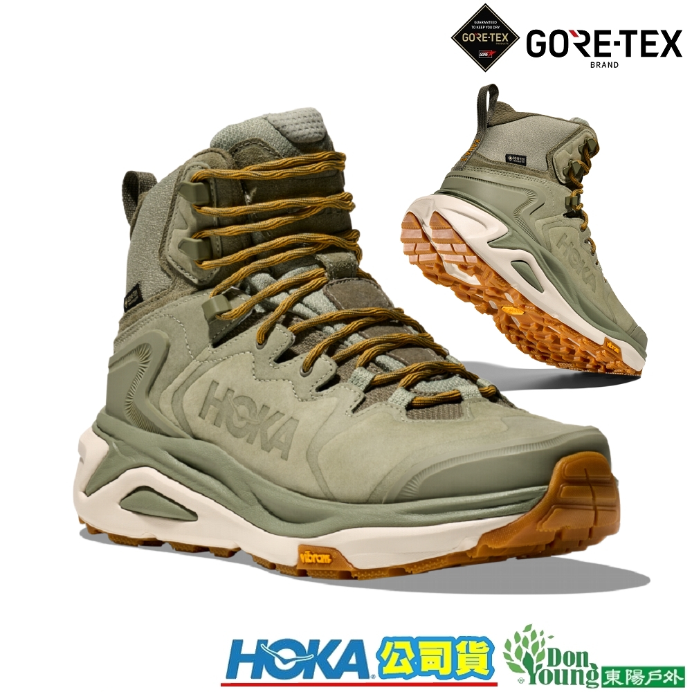 【HOKA】男 Kaha 3 Goretex 登山鞋 藻綠/燕麥奶色 HO1162530SMLK
