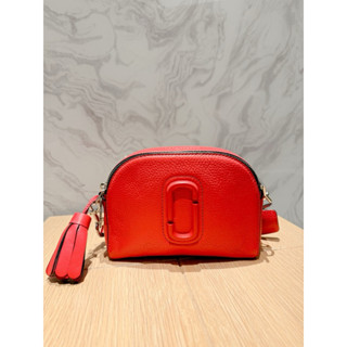 9成新 美國Marc Jacobs The Shutter Crossbodybag 紅色真皮流蘇半月包 相機包 斜揹包