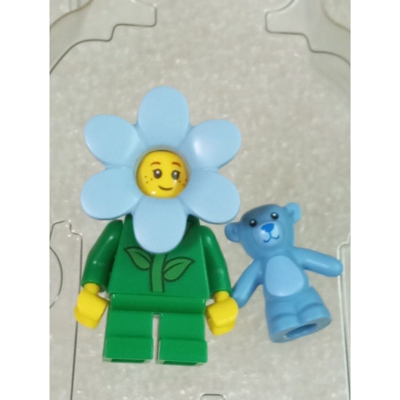 ［BrickHouse] LEGO 樂高 花朵裝人 水藍色 泰迪熊 2020 FEB BAM 人偶 全新