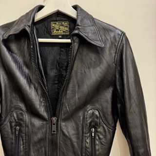 BLUES HEROS 真皮 短款皮衣 真皮夾克 絕版品牌