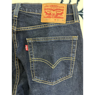 近全新正品Levis 511(W30)藍色仿舊直筒牛仔褲