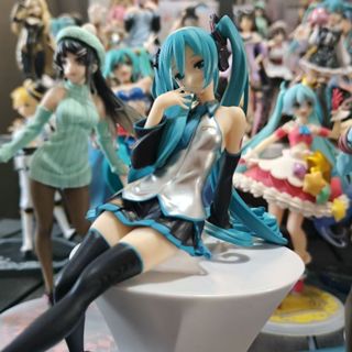 【限時折扣】初音未來 藍服 泡麵壓 二次元 公仔 GK 景品 手辦 美少女 動漫 周邊 模型 miku 桌面 機箱 擺件