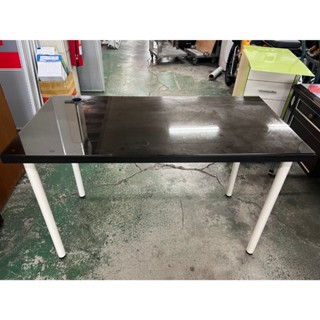 【全國二手傢具】簡約胡桃玻璃書桌/二手書桌/電腦桌/居家辦公/胡桃木書桌/OA桌/展示桌/讀書桌/中古家具