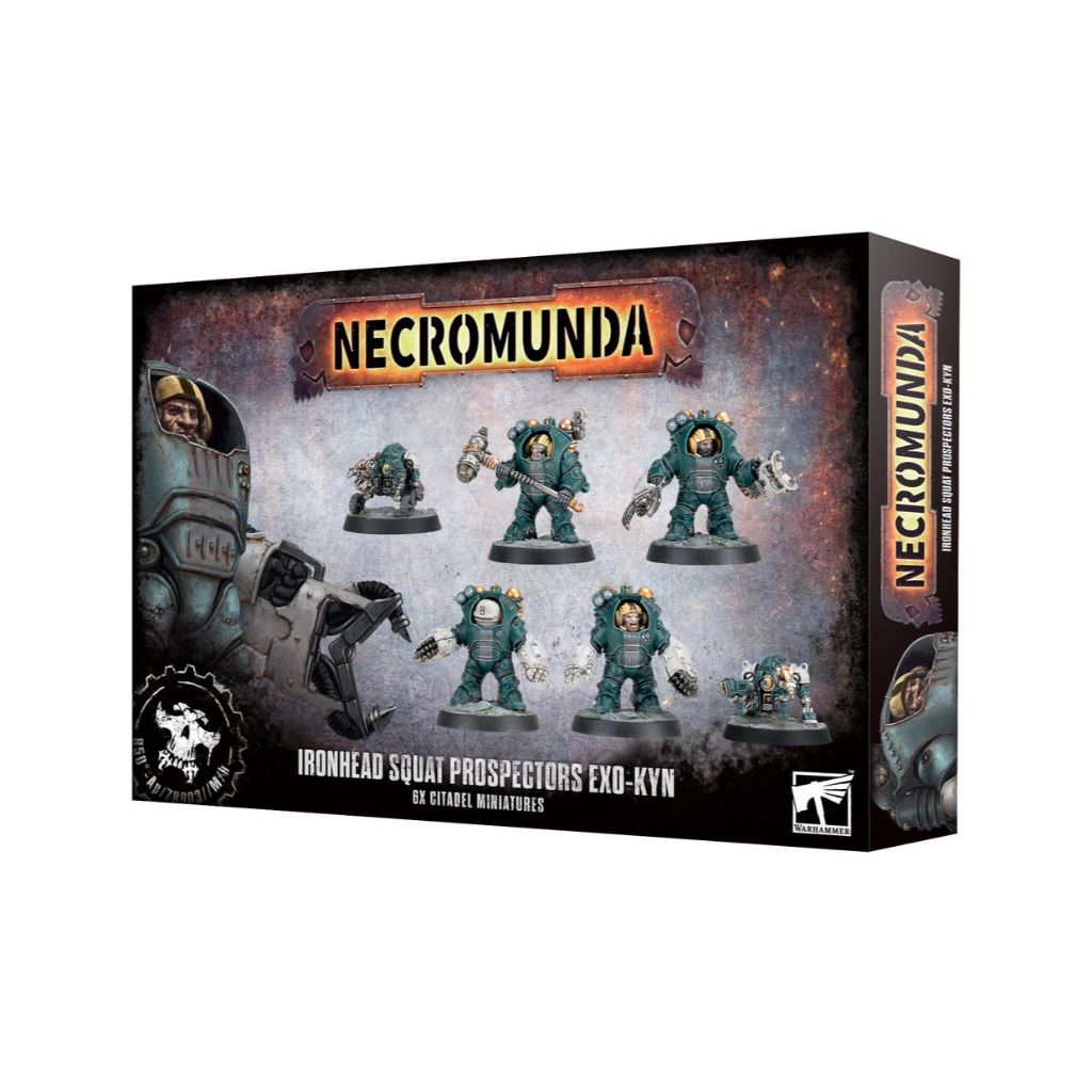【涅克羅蒙達】Necromunda:Prospectors Exo-kyn-涅克羅蒙達：鐵頭矮人外骨骼裝甲探礦者