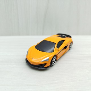 全新盒裝現貨~1:64~麥拉倫 Mclaren 600LT 橙色 黑窗 合金 模型車 玩具 小汽車 收藏 交通