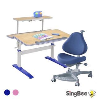 【SingBee 欣美】寬105cm 成長桌椅組SBD-501+SBD-80+139S 成長桌椅 學習桌椅 升降桌椅