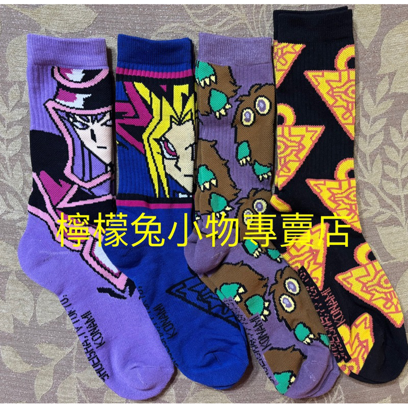 現貨！日本 GU 遊戲王 青眼白龍 22-25 27-29卡通 襪子 刺繡款 中筒襪