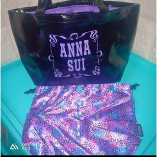 全新ANNA SUI手提袋便當袋/+束口袋萬用小物包-它團同步