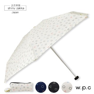 🔥臺灣現貨🔥日本進口 w.p.c 幾何圖形 晴雨傘 抗UV折傘 <福利品> 玄衣美舖