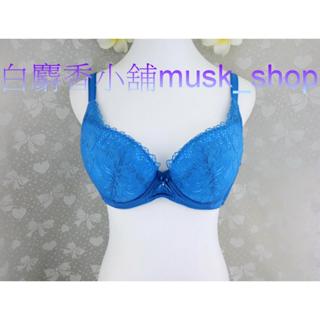 尺寸38C=85C-尊爵藍色花覓系列牡丹花蕾絲圓潤包覆-S2030432＊白麝香小舖＊全新Swear思薇爾內衣