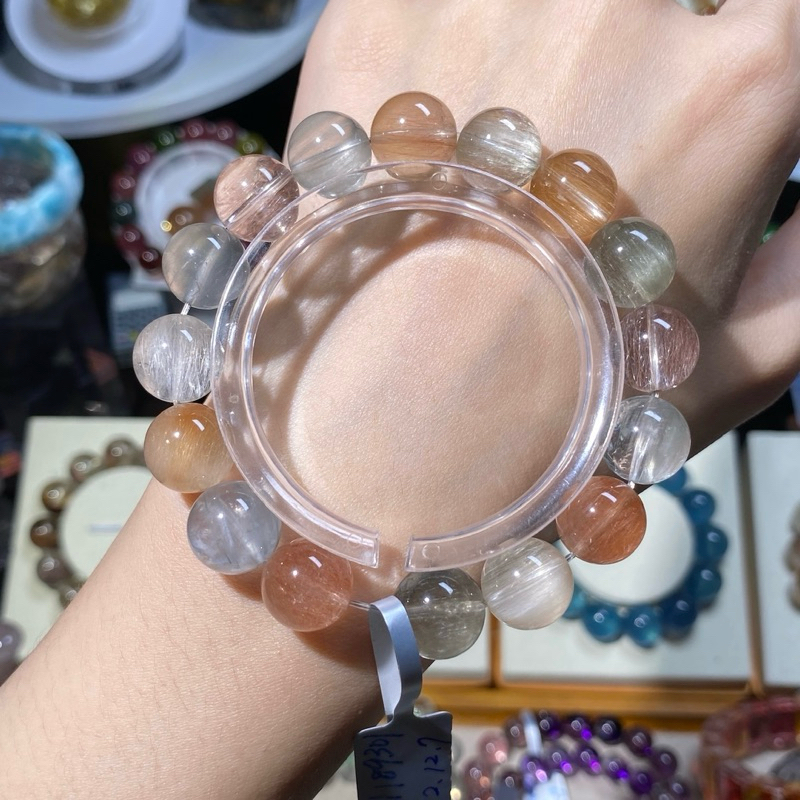 璽安珠寶｜懷舊花園💕收藏級彩兔毛手珠 綠兔毛 兔毛水晶 藍兔毛 紫兔毛 黃兔毛 香檳兔毛 白兔毛 藍灰兔毛 粉兔毛
