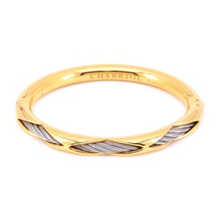 CHARRIOL 夏利豪 Celtic Dream Bangle 鏤空設計鋼索手環 04-104-1278-0
