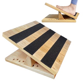 Wooden Slant Board-Black Strips 原木拉筋板 伸展 MIT【KIJO Studio】