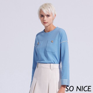 SO NICE【特惠】休閒落肩短版上衣｜都會時尚女裝 【58341018】