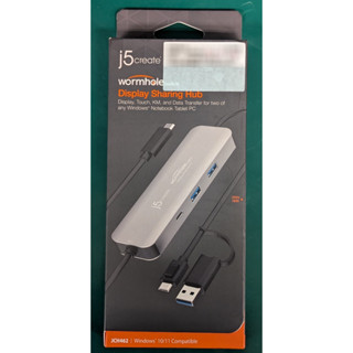 j5create 凱捷 JCH462 Wormhole Switch USB資料對傳視訊分享器