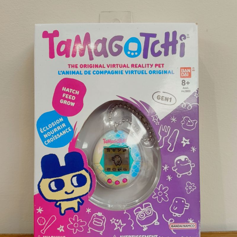 ［電子雞］［全新］Tamagotchi 塔麻可吉 他媽哥池 Gen1 復古電子雞 黑白版本 復刻。