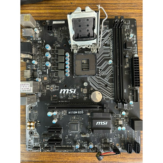 微星MSI H110M ECO 主機板/1151腳位/二手良品/附擋板