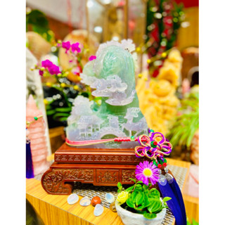 冷翡翠#瑩石#福祿壽喜#吉祥豐收擺件（特價）